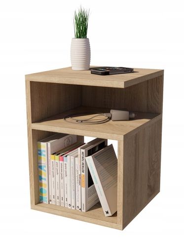 Szafka nocna szóstka,stolik bez szuflad,dąb sonoma na Arena.pl