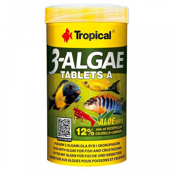 TROPICAL 3-ALGAE TABLETS A 250ML/150G zdjęcie 1