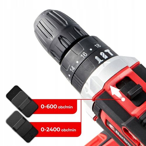 Wiertarko Wkrętarka 20V 2 akumulatory 2,0Ah Bity Wiertła Walizka na Arena.pl