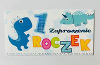 zaproszenia na roczek 10szt. + koperta