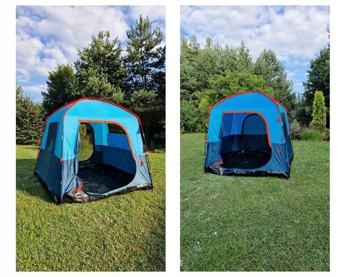 Przedsionek kempingowy NAMIOT wysoki dostawka przyczepy kampera 2,5m 6os na Arena.pl