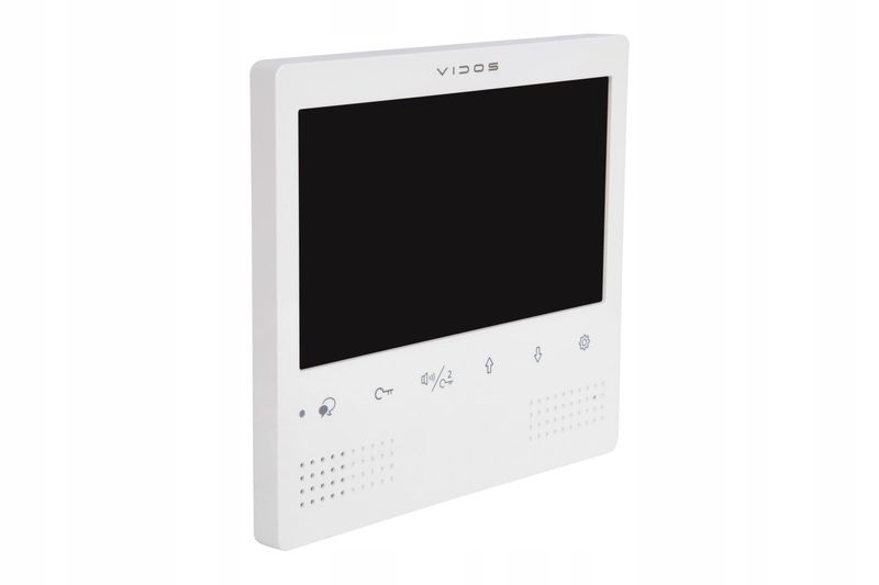 Monitor wideodomofonu Vidos M1023W biały zdjęcie 1