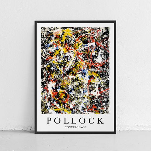 Plakat Pollock Convergence 30x40 cm w czarnej ramie na Arena.pl