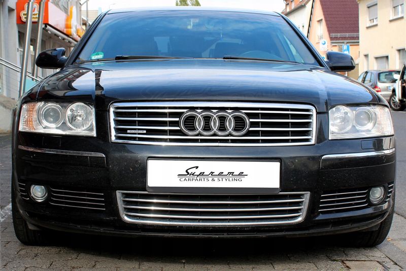 AUDI A8 D3 4E Listwy CHROM GRILL na atrapę Tuning zdjęcie 7