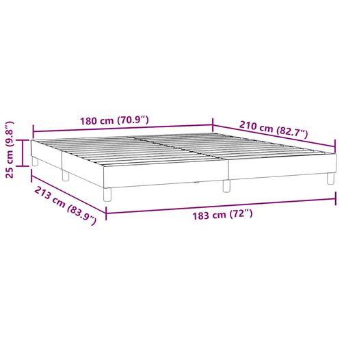 Łóżko typu Box Spring bez materaca Ciemnoniebieskie 180x210 cm na Arena.pl