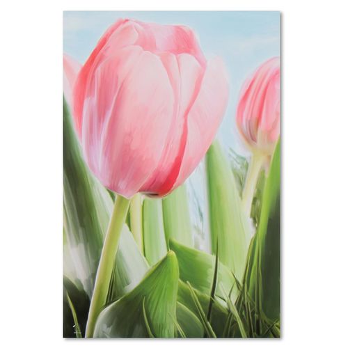Deco Panel, Różowy tulipan 60x80 na Arena.pl