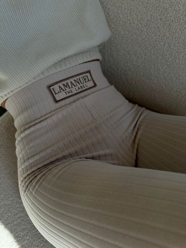 LA MANUEL - Legginsy SOFT TOUCH Beż - M na Arena.pl