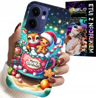 ETUI DO OPPO FIND X5 LITE - RENIFER Z PIERNIKIEM MERRY CHRISTMAS