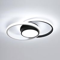 LAMPA SUFITOWA BIAŁY WISZACA LED CZARNA NOWOCZESNA W KORYTARZ 6500K 42W