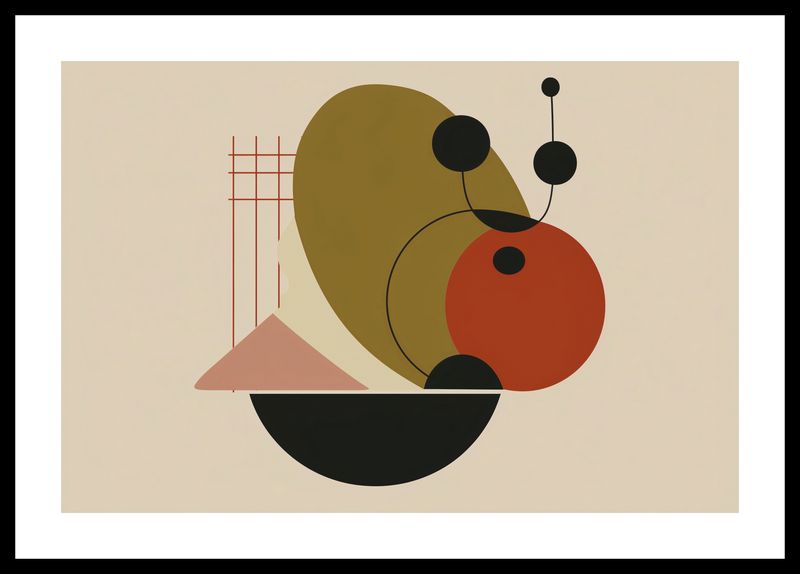 Plakat 45x30cm Geometryczny Balans zdjęcie 3