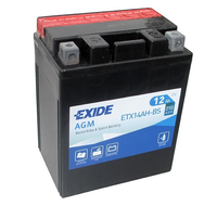 Akumulator motocyklowy EXIDE ETX14AH-BS YTX14AH-BS 12V 12Ah 210A EN L+