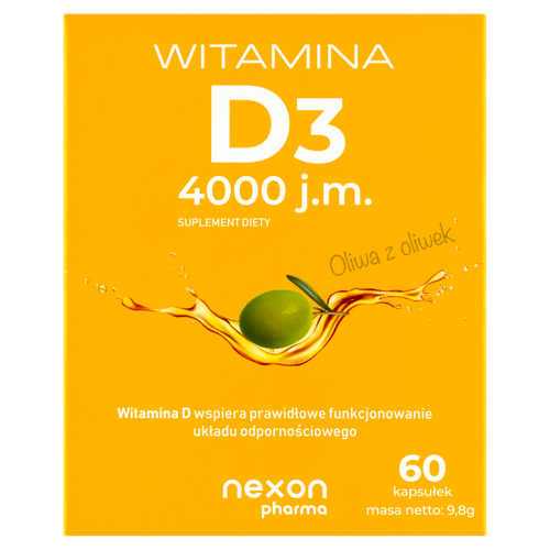 Nexon Witamina D3 4000 J.M. 60 kaps. na Arena.pl