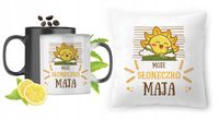 Dla Mai Zestaw Kubek Magiczny + Poduszka Z Nadrukiem Ze Zdjęciem