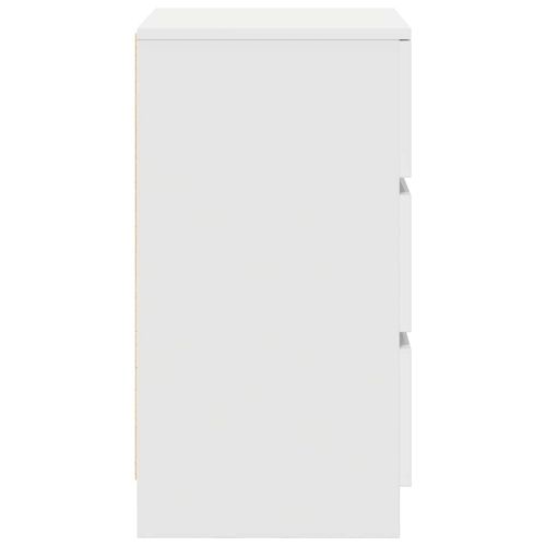 Szafka nocna z 3 szufladami Biała 39x35x65 cm na Arena.pl