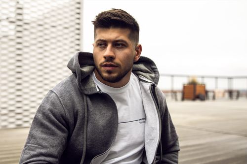 Bluza męska z kapturem szara Ludwik Rozmiar - S na Arena.pl