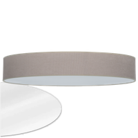 Lampa abażur plafon klosz natynkowy oprawa sufitowa beż 70 cm