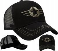 Bejsbolówka Czapka Z Daszkiem Regulowna Czarna