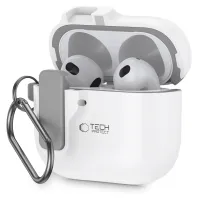 Etui Tech-Protect Slim Hook na AirPods 4 - białe