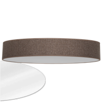 Plafon sufitowy natynkowy lampa, abażur, klosz, oprawa brązowa