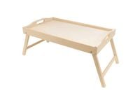 Drewniana, rozkładana taca - naturalna