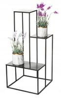 Kwietnik stojący czarny 85 cm na kwiaty LOFT metal