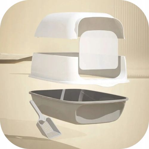 Kuweta Dla Kota Duża Zamykana Z Filtrem Kryta Na Żwierek XXL + ŁOPATKA na Arena.pl