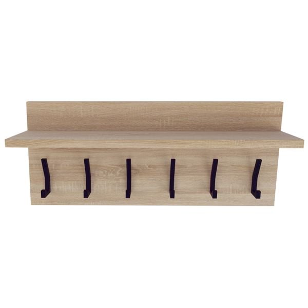 WIESZAK loft Alaska DĄB SONOMA z półką wiszący do przedpokoju zdjęcie 2