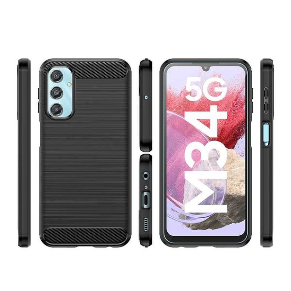 Spacecase Carbon Galaxy M34 5G Black zdjęcie 7