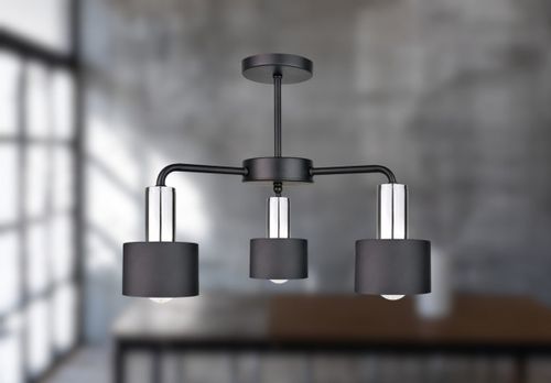 Lampa sufitowa 3xE27 LUCE BLACK SILVER na Arena.pl