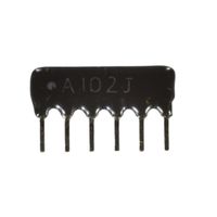 Drabinka rezystorowa 5x 1K A6P-1K A102J matryca równoległa 1/8W 5% SIP-6