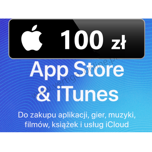 App Store iTunes 100 zł Doładowanie Apple, iPhone na Arena.pl