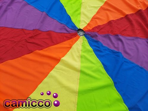 CHUSTA animacyjna 3m spadochron animacyjny dla dzieci tęczowa PROFESJONALNA na Arena.pl