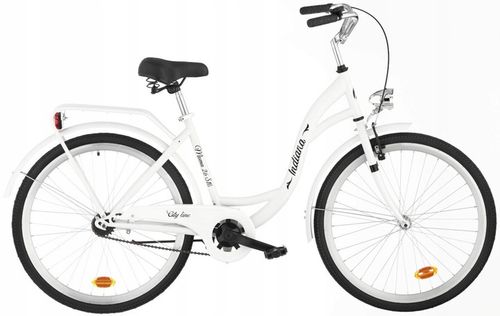 Rower miejski INDIANA Moena 26 cali damski Biały na Arena.pl