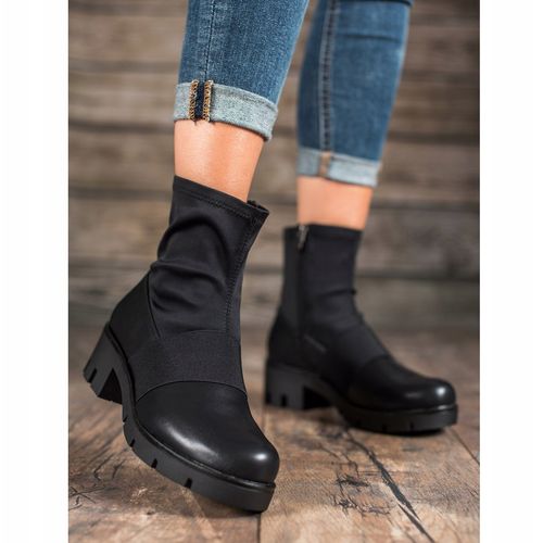 Czarne Botki Na Platformie r.40 na Arena.pl