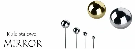 Kula stal nierdzewna GOLD 10 cm - Złota zdjęcie 2