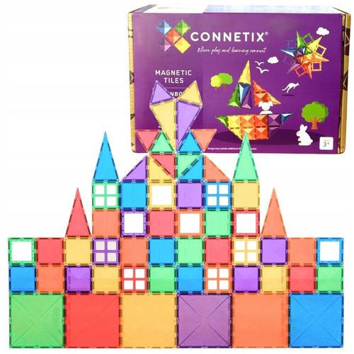 Klocki Magnetyczne konstrukcyjne Starter Pack CONNETIX 60 el. Rainbow start na Arena.pl