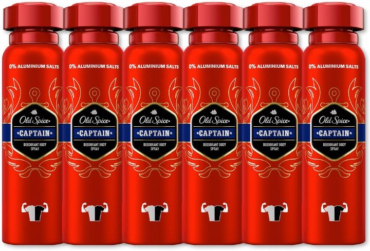 Old Spice Captain dezodorant deo spray 6 x 150ml zdjęcie 1