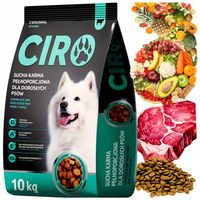 Karma sucha dla psa Ciro 10 kg wołowina wszystkie rasy Adult 30% MIĘSA