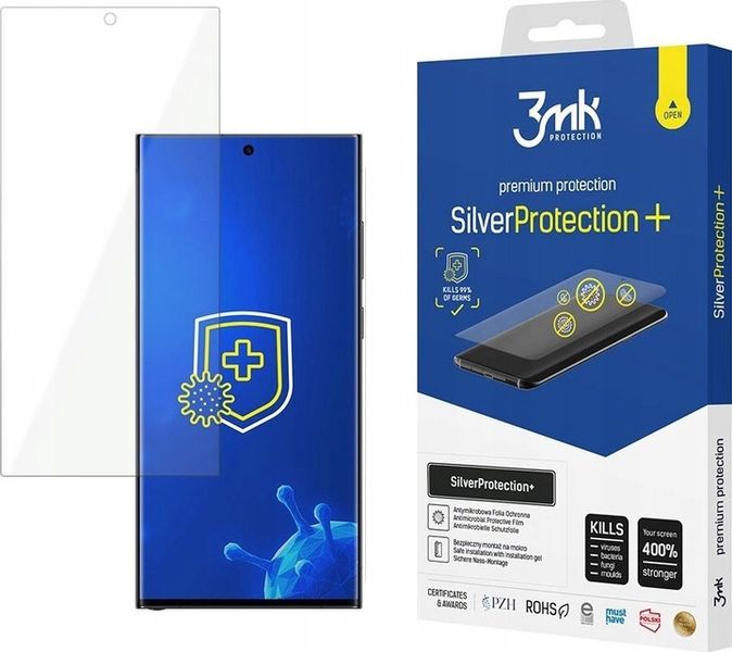3mk Folia Ochronna Antybakteryjna do Samsung Galaxy S24 Ultra - 3mk Silver zdjęcie 1