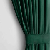 CURT/AH/VELVET/PLEAT/D.GREEN/N/140X270/1PC