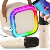 Mikrofon ROHSEL BLUETOOTH ZESTAW BEZPRZEWODOWY KARAOKE LED