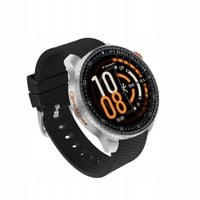 Smartwatch Garett Compass srebrny zegarek sportowy srebrny /pomarańczowy