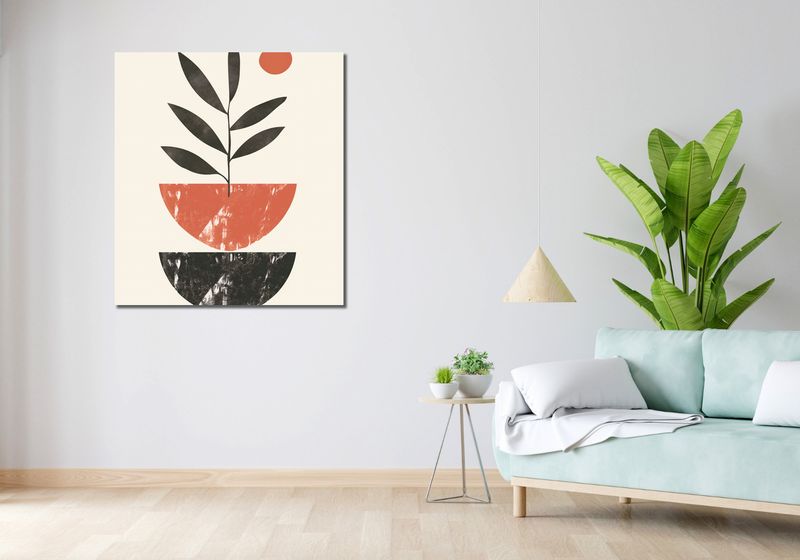 Obraz 90x100cm Roślinna Sztuka zdjęcie 2