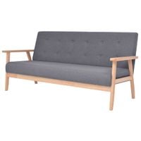 3 osobowa sofa tapicerowana, ciemnoszara