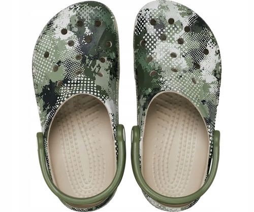 Męskie Lekkie Klapki Chodaki Crocs Baya Seasonal Printed 206230 Clog 48-49 na Arena.pl