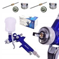 Mini Pistolet Lakierniczy AUARITA 3x Dysza 0,5+0,8+1,0 HVLP Zbiornik 125ml