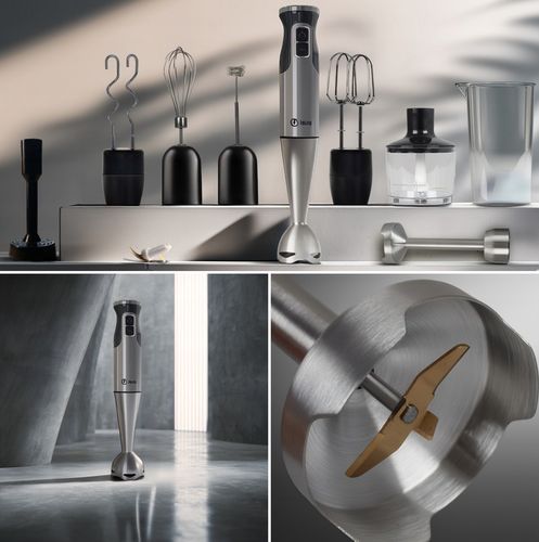 BLENDER RĘCZNY ISAJ BL1 MIKSER WIELOFUNKCYJNY TURBO 1400W OSTRZA na Arena.pl