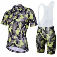 Krótki Strój Rowerowy Komplet Kolarski Męski Elastyczny Wiosna Lato GEL 5XL