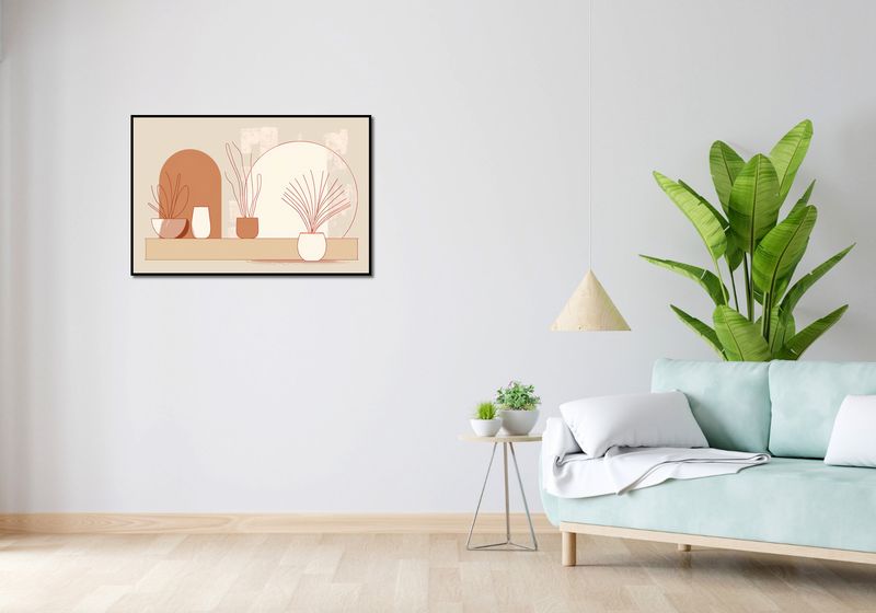 Plakat 91,5x61cm Widok Roślin zdjęcie 4