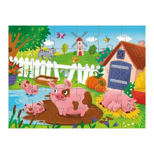 Puzzle Dodo ”Prosięta Nad Stawem” 300682 na Arena.pl